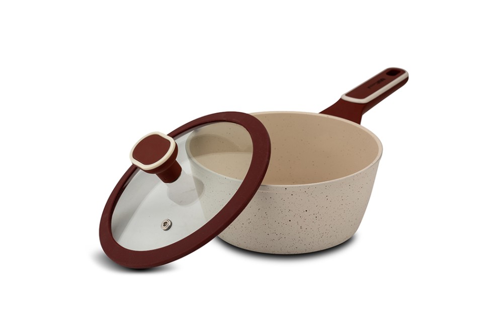 Γαλατιέρα - σωτέζα "Terrestrial" με καπάκι και αντικολλητική επίστρωση granite 18cm Γαλατιέρα - σωτέζα "Terrestrial" με καπάκι και αντικολλητική επίστρωση granite 18cm