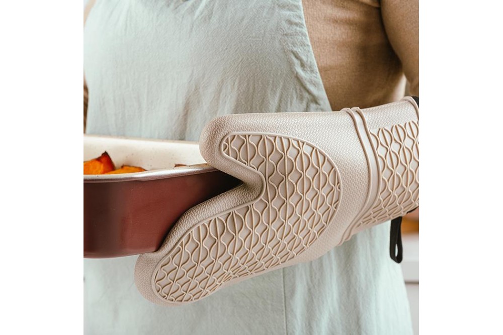 Γάντι φούρνου σιλικόνης "Misty" με ύφασμα εσωτερικά 30cm