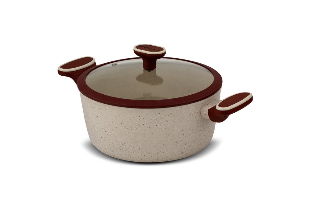 Κατσαρόλα "Terrestrial" με καπάκι και αντικολλητική επίστρωση granite 24cm Κατσαρόλα "Terrestrial" με καπάκι και αντικολλητική επίστρωση granite 24cm