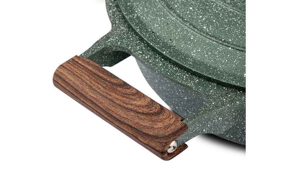 Κατσαρόλα "Ωmega" με καπάκι και αντικολλητική επίστρωση stone 20cm Κατσαρόλα "Ωmega" με καπάκι και αντικολλητική επίστρωση stone 20cm