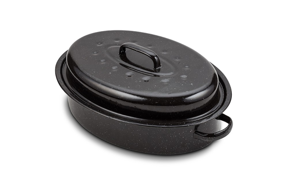 Γάστρα οβάλ με εμαγιέ επίστρωση 37cm