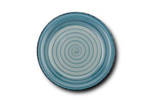 Πιάτο φρούτου stoneware "Lines Faded Blue" 19.5cm