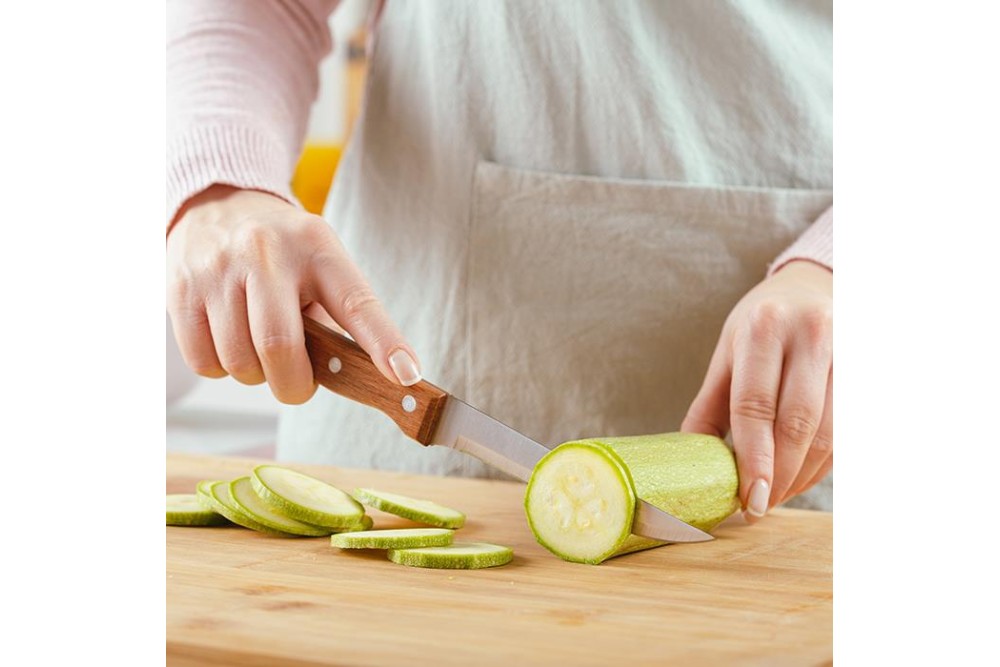 Aνοξείδωτο ατσάλινο μαχαίρι φιλεταρίσματος "Terrestrial" με ξύλινη λαβή 31cm