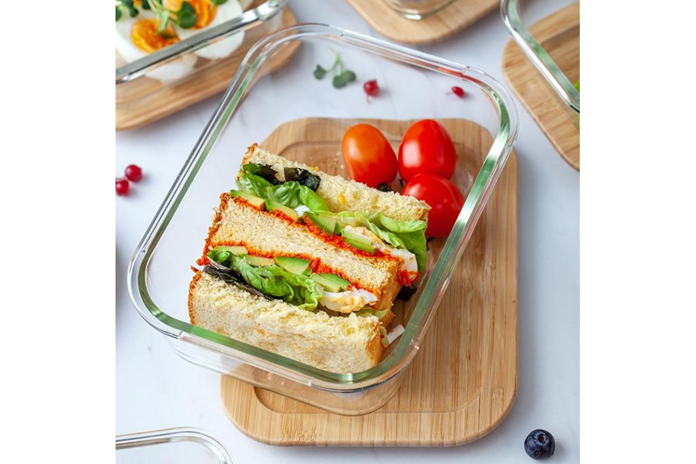 Δοχείο φαγητού γυάλινο ορθογώνιο "Arizona" 1500ml