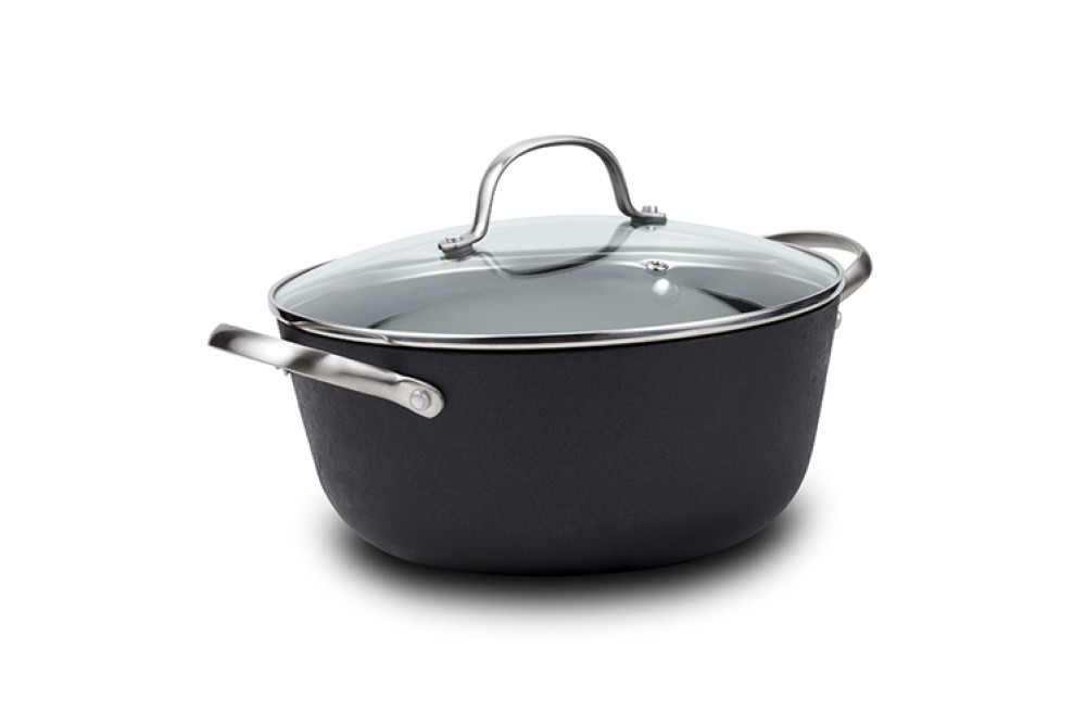 Κατσαρόλα μαντεμένια αντικολλητική "Atlas" με καπάκι και ανοξείδωτες λαβές 24cm Κατσαρόλα μαντεμένια αντικολλητική "Atlas" με καπάκι και ανοξείδωτες λαβές 24cm