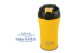 Θερμός ποτήρι με καλαμάκι για κρύο και στόμιο για ζεστό καφέ "We Care" κίτρινο 450ml