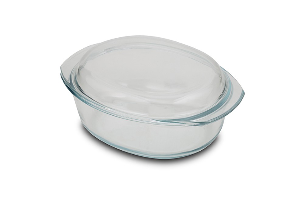 Σκεύος πυρίμαχο γυάλινο οβάλ με καπάκι "Arizona" 3.5L Σκεύος πυρίμαχο γυάλινο οβάλ με καπάκι "Arizona" 3.5L