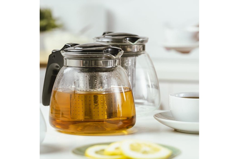 Τσαγιέρα γυάλινη "Misty" με ανοξείδωτο φίλτρο 900ml Τσαγιέρα γυάλινη "Misty" με ανοξείδωτο φίλτρο 900ml