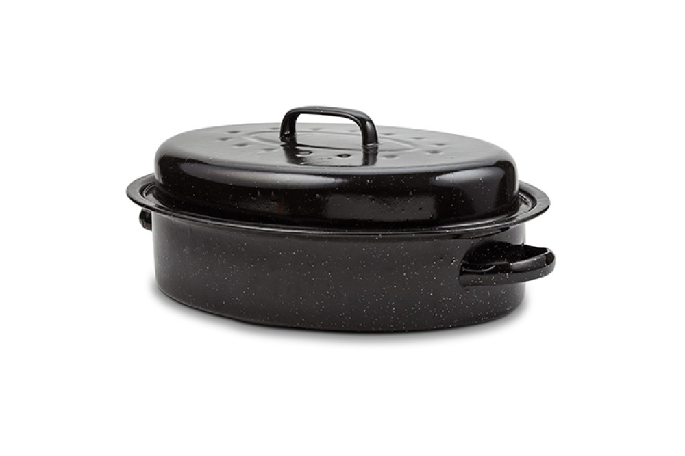 Γάστρα οβάλ με εμαγιέ επίστρωση 37cm Γάστρα οβάλ με εμαγιέ επίστρωση 37cm