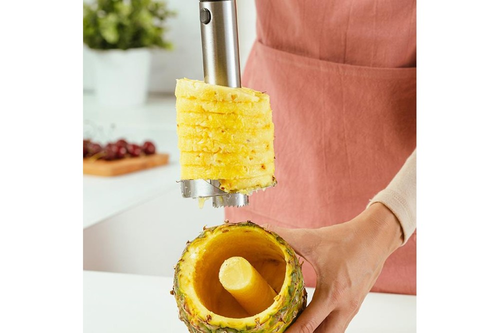 Ανοξείδωτος αποφλοιωτής και κόπτης ανανά "Acer" 24.5cm