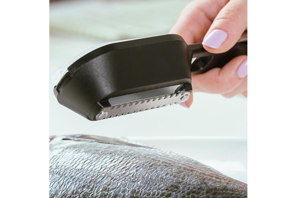 Εργαλείο απολέπισης ψαριών "Acer" με ανοξείδωτη λάμα και αποθηκευτικό χώρο 20cm