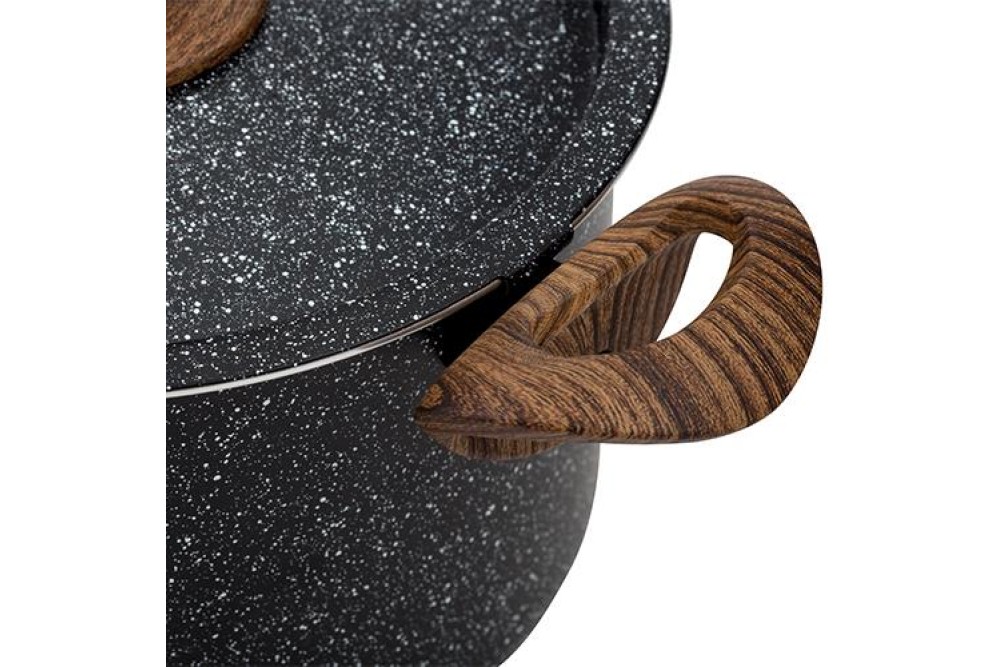 Κατσαρόλα με καπάκι-σουρωτήρι "Nature" και αντικολλητική επίστρωση stone 22cm Κατσαρόλα με καπάκι-σουρωτήρι "Nature" και αντικολλητική επίστρωση stone 22cm