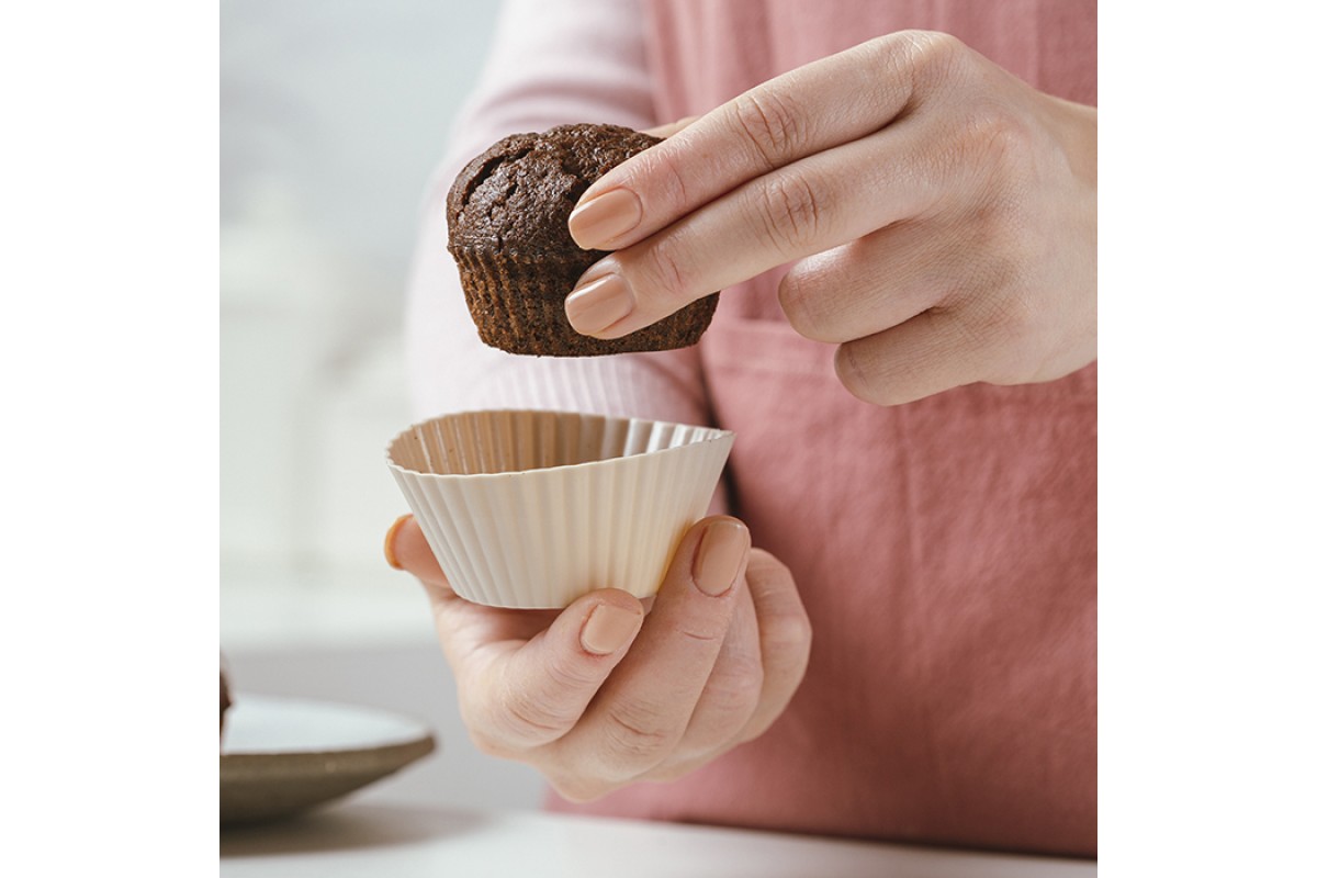 Φόρμες σιλικόνης για cupcakes "Misty" σετ 12 τεμαχίων 6.5cm