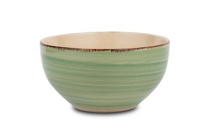 Μπολ δημητριακών  stoneware "Lines Oil Green" 14cm