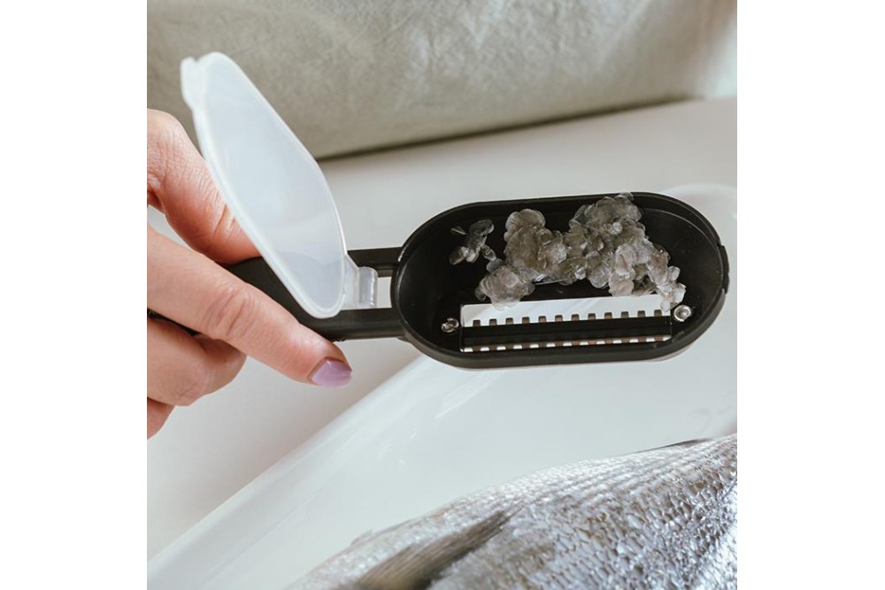 Εργαλείο απολέπισης ψαριών "Acer" με ανοξείδωτη λάμα και αποθηκευτικό χώρο 20cm