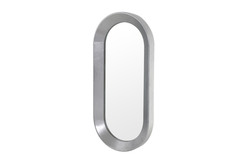 Art et Lumiere Καθρέπτης Τοίχου με Ασημί Μεταλλικό Πλαίσιο 83x39cm Art et Lumiere Καθρέπτης Τοίχου με Ασημί Μεταλλικό Πλαίσιο 83x39cm