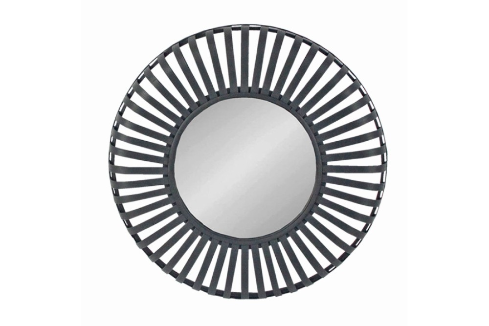 Art et Lumiere Καθρέπτης Τοίχου με Μαύρο Ξύλινο Πλαίσιο Mήκους 70cm Art et Lumiere Καθρέπτης Τοίχου με Μαύρο Ξύλινο Πλαίσιο Mήκους 70cm