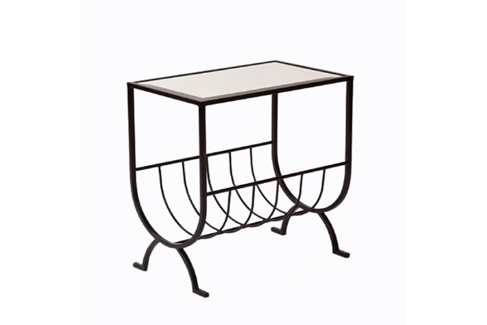 ART ET LUMIERE ΤΡΑΠΕΖΑΚΙ-ΕΦΗΜΕΡΙΔΟΘΗΚΗ ΜΕ ΚΑΘΡΕΦΤΗ ΜΕΤΑΛΛΙΚΟ